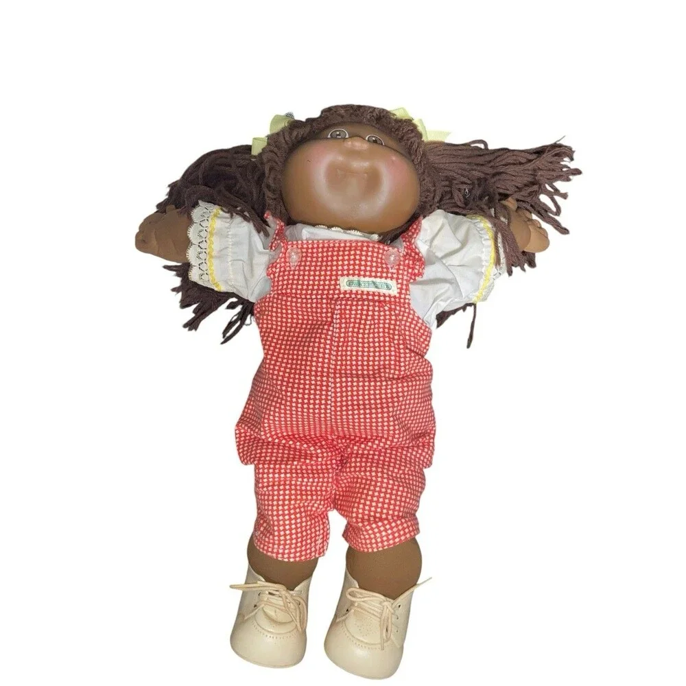 Cabbagepatch Kids 1980s Vintage Brown Hair Brown Eyes Girl Doll